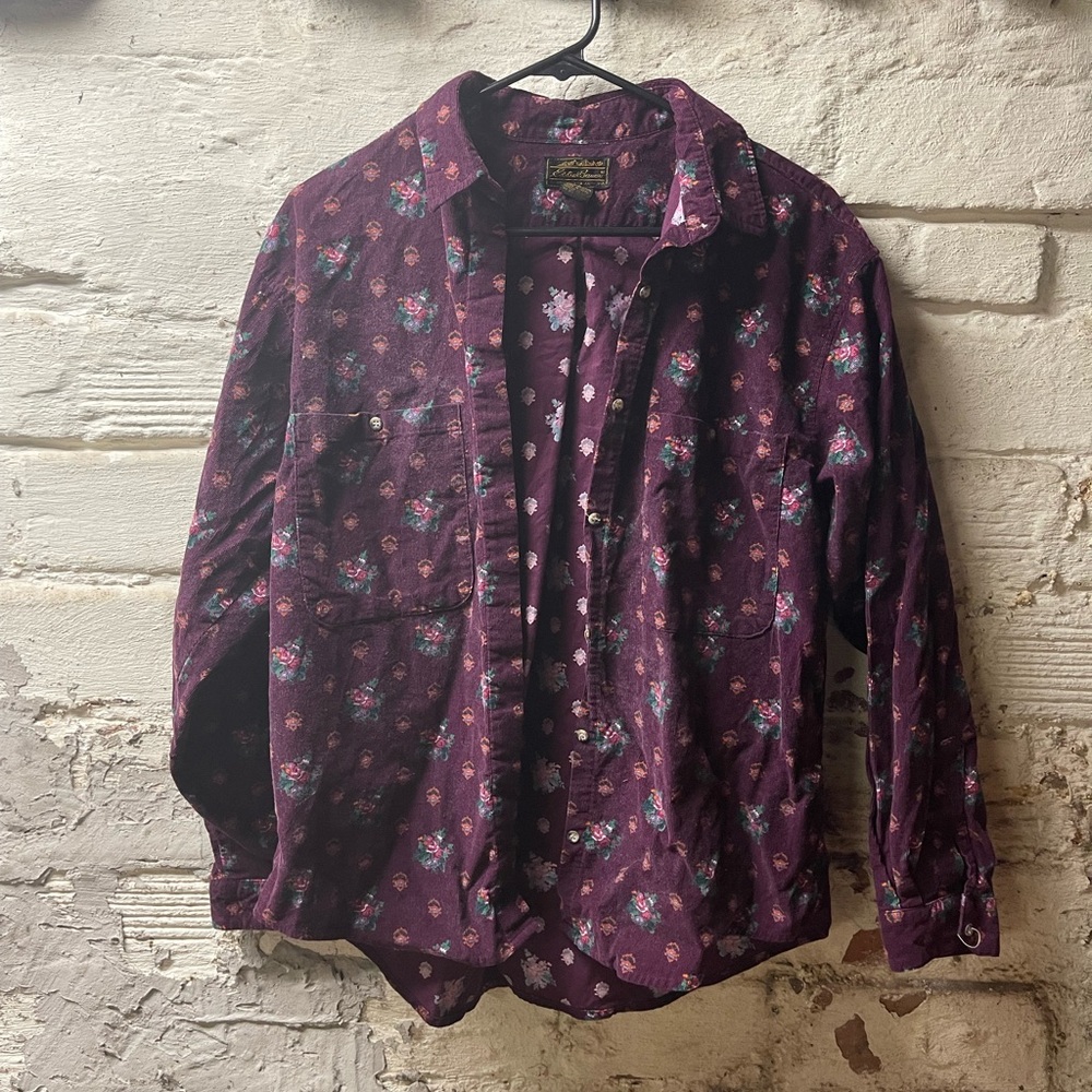 Vintage Eddie Bauer Corduroy Button Up